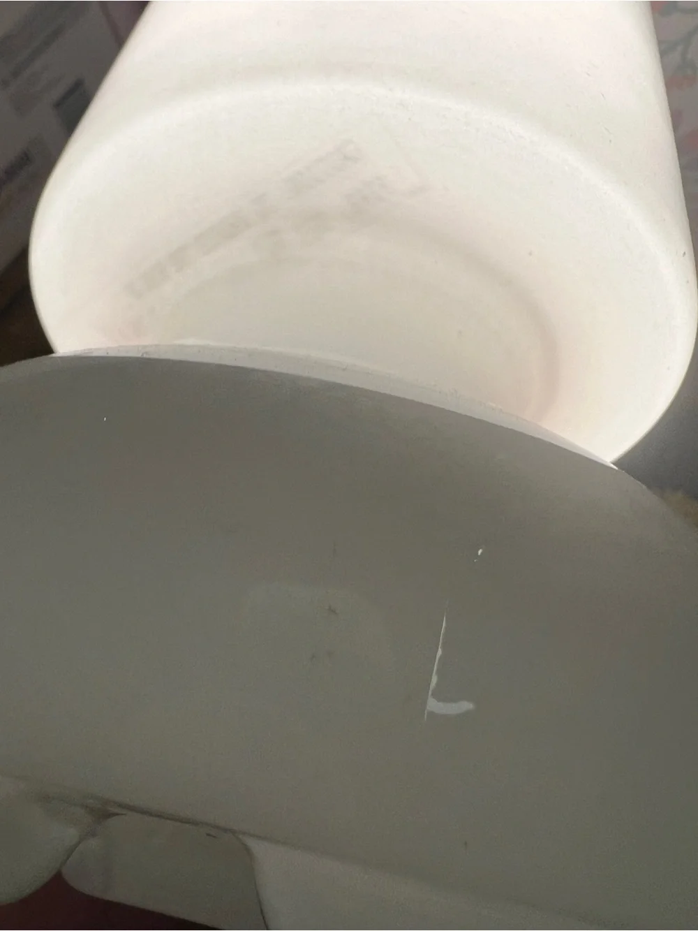 IKEA LYKTA white glass lamp
